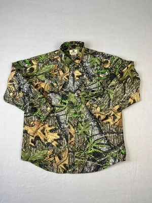Mossy Oak TrekLite LS Shirt Mens L Camo Long Sleeve Button Down Hunting - Image 1 of 4