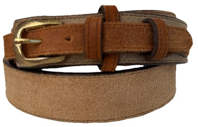 Cinturón Ranger de cuero gamuza tostado Nocona Belt Co para hombre talla 40 - Hecho en Texas EE. UU. Foto 1 de 4