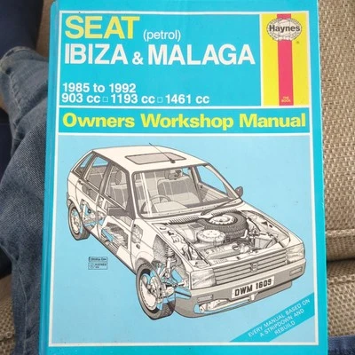 Haynes Workshop Manual - Seat Ibiza & Malaga 1985 To 1992 - Image 1 of 2
