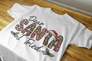 Weihnachten #64 - T-Shirt Bügelbild Wärmeübertragung - Frohe Weihnachten - Santa Elfe - Bild 1 von 2