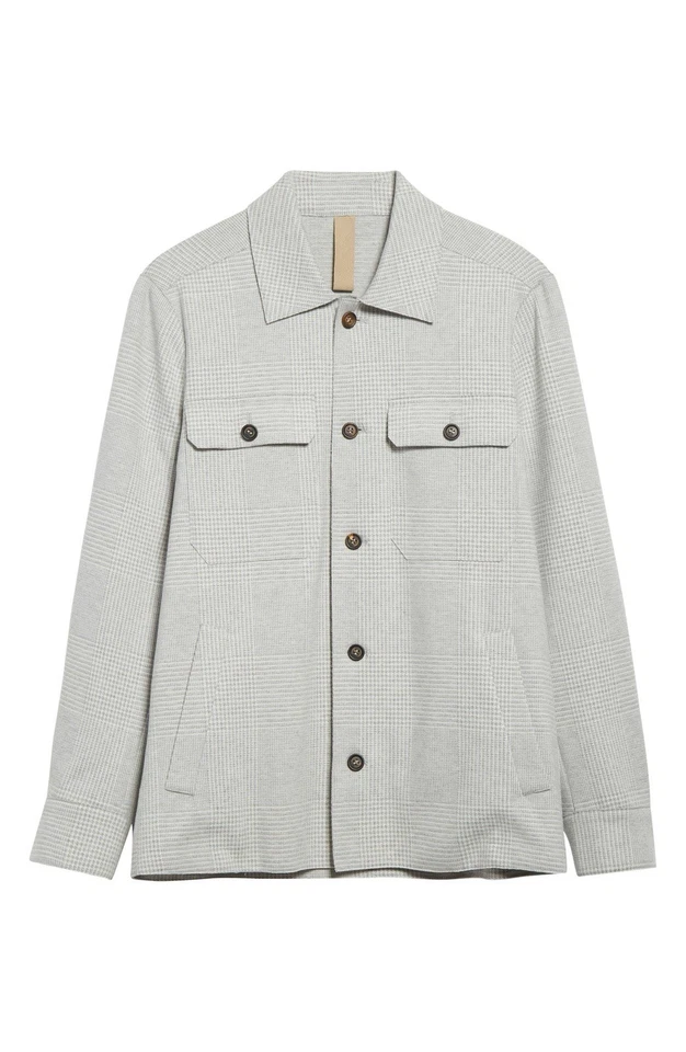 Novo sem etiquetas! Camisa xadrez slim fit Eleventy US$ 1000 tamanho: 40 - Imagem 1 de 4