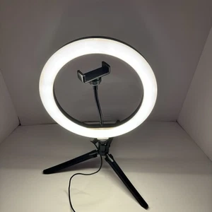 10” Selfie Ring Light LED Light with Tripod Stand Phone Holder - Picture 1 of 7