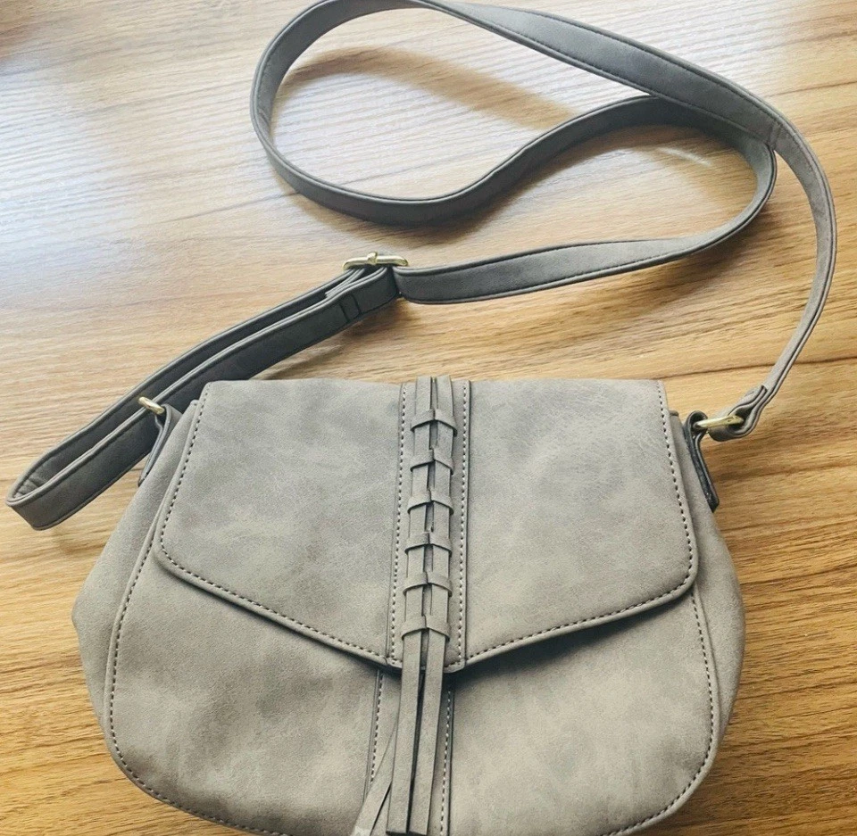 A.n.a brown crossbody bag multiple compartments and zippers Messenger  - Image 1 of 4