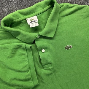 Lacoste Polo Shirt Mens 3XL Green Cotton Pique Short Sleeve Classic Logo - Picture 1 of 16