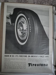 1963 Firestone Supreme Tire Ad - "Again in 63" (JA1058 - Picture 1 of 1