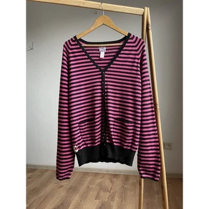 PRPS Striped Pink Cotton Cardigan Size M - Picture 1 of 5