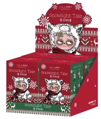 Sleepless Grumpipi Serie Navidad Muñeco de Peluche Caja Ciega Set 4 Sellado Auténtico Foto 1 de 4