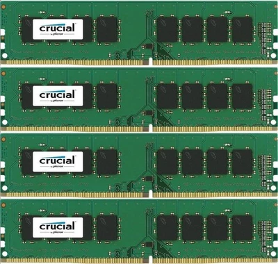 Crucial 16GB Kit (4GB x 4) DDR4-2133 MT/s (PC4-17000) SR x8 Non-ECC - Image 1 of 4