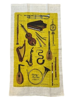 Leslie Lindsey Mason Musical Instruments Tea Towel Museum of Fine Arts Boston - Image 1 of 4