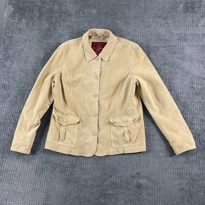 Chaqueta Eddie Bauer Mujer Extra Grande Seattle Gamuza Bolsillos Foto 1 de 4