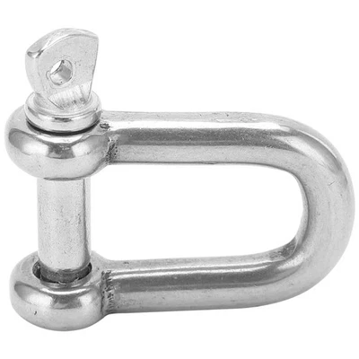 10Pcs M5 Straight D Shackle Stainless Steel D Type Rigging Chain Shackle Ho Kit - Image 1 of 4