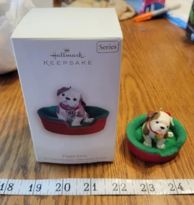 2007 Puppy Love (Puppy Love) Hallmark Andenken Christbaumschmuck - Bild 1 von 3