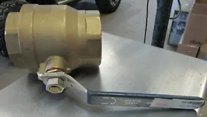 SMA 3" Bronze Ball Valve Threaded 959-40709 400 WOG 125 WSP New Surplus - Picture 1 of 11