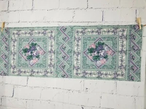 Vintage Springs Pillow Panels Floral Chintz multicolor Cotton Fabric 16" x 45" - Picture 1 of 4