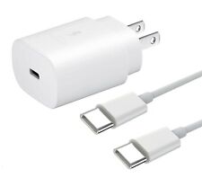 25w Type USB-C Fast Wall Charger+ Cable For Samsung Galaxy A14 A13 A32 A51 5G