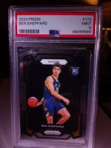 2023 PANINI PRIZM #172 BEN SHEPPARD ROOKIE RC PSA 9 PACERS - Picture 1 of 3