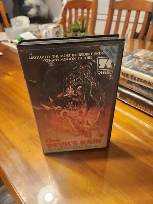 The Devils Rain Vhs Seven Keys Video William Shatner 70's 80's Release - Image 1 of 4
