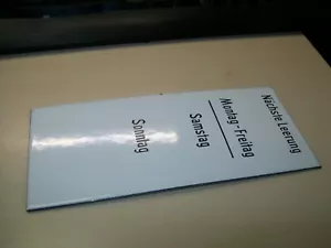 ✅ Altes Emailschild Post nächste Leerung Briefkasten Postbriefkasten Montag #102 - Bild 1 von 2