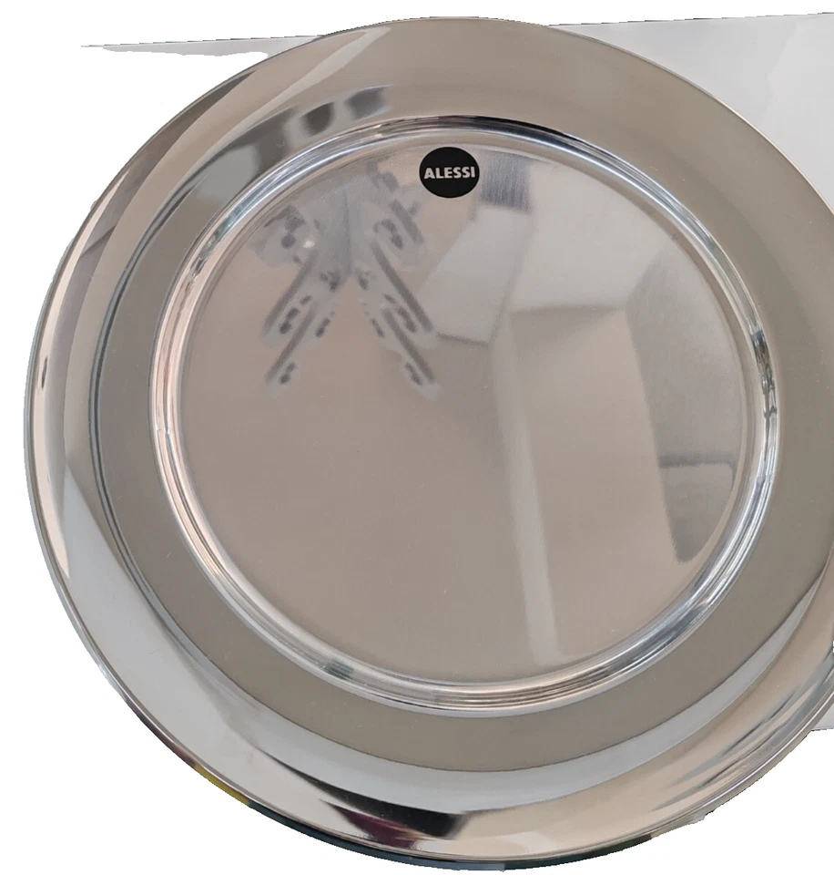 Alessi - Piatto da portata rotondo acciaio inox 126.36 - Immagine 1 di 3