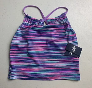 Lands End Bathing Suit Top Girls 10 Tankini Top New Orchid Ice Space Dye - Picture 1 of 7