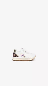 SCARPE SNEAKERS BIMBA NERO GIARDINI KIDS I127021F PELLE 707 BIANCO ORIGINALE AI - Picture 1 of 3