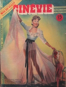 CINÉMA REVUE CINÉVIE de 1948 PAULETTE DUBOST SOPHIE DESMAREST VIVIANE ROMANCE  - Picture 1 of 1