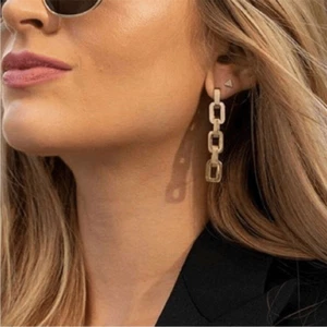 Eddie Borgo Supra Link 12K Gold Link Earrings. New! NWT - Picture 1 of 6
