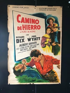 Póster original de la película Argentina Camino de Hierro (años 40) de una hoja - 29" x 42"  - Imagen 1 de 5