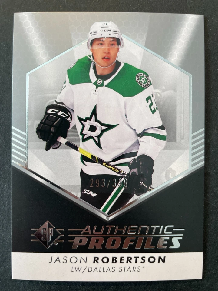Jason ROBERTSON 2022-23 SP Authentic Silver Profiles /399 #AP-5 Dallas Stars - Image 1 of 2