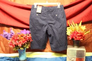 Arizona Jeans Co Girls Blue Chino Shorts Size 18 R casual Bermuda Classic Sale!* - Picture 1 of 6