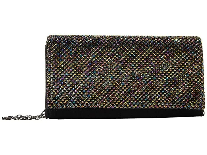 Jessica McClintock Black Oil Slick Jeweled Luisa Clutch L115036 - Изображение 1 из 1