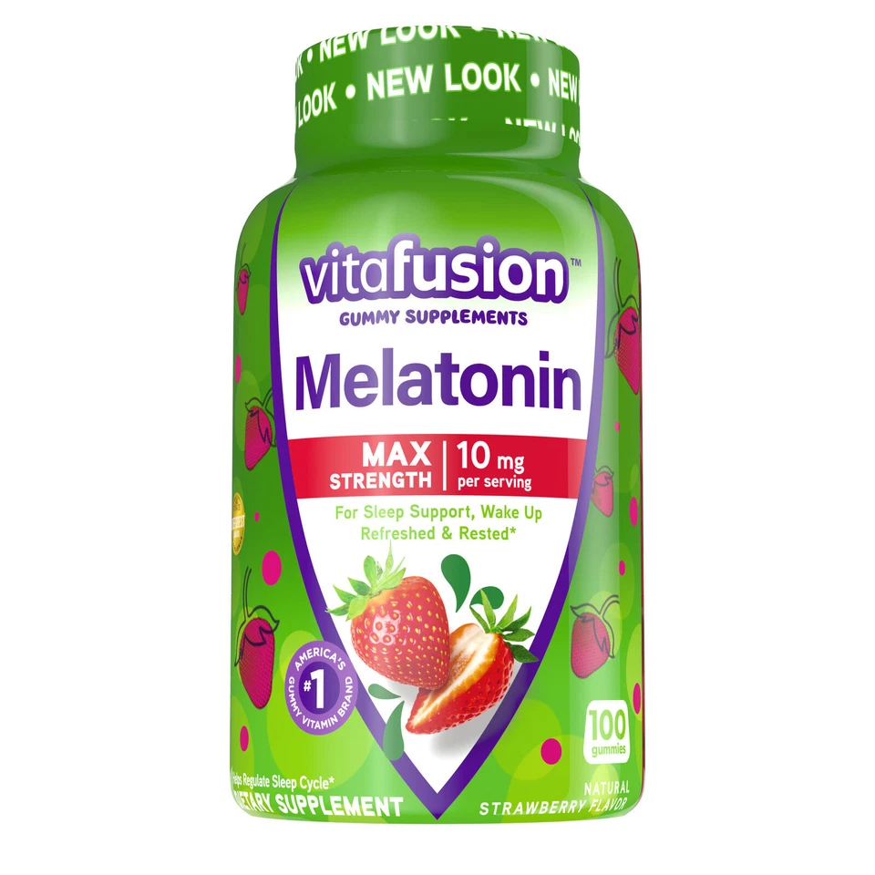 Vitafusion Max Strength Melatonin Gummies, 100ct
