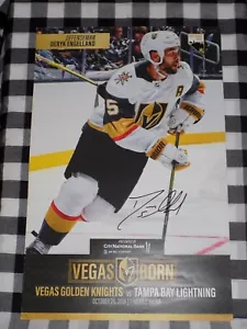 Deryk Engelland signiert Vegas Golden Knights Spieltag Poster Misfits - Bild 1 von 1