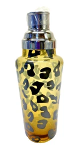 Coctelera y Martini con estampado de leopardo y acero inoxidable #SHA 205 NUEVO EN CAJA - Imagen 1 de 20