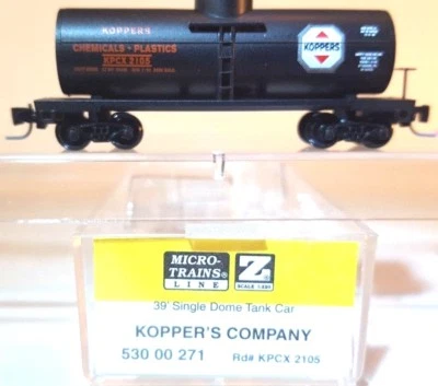 Z MTL 530 00 271 39' Single Dome Tank Car Kopper's KPCX - Image 1 of 4