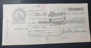 Cambiale Banca Sella Biella  1974 (VR210) - Picture 1 of 2