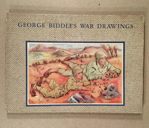 GEORGE BIDDLES KRIEGSZEICHNUNGEN, 1944 Knares Buch seines Zweiten Weltkriegs Feldskizzen - Bild 1 von 11