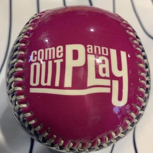 Harrah’s Casino Come Out And Play Pink & Purple Gloss Souvenir Baseball Ball - Picture 1 of 6