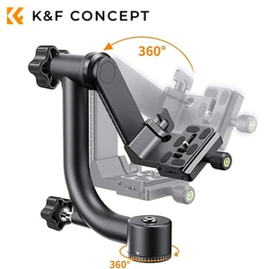 K&F Concept Aluminum Alloy Panoramic Gimbal Tripod Head Load Capacity up to 20kg - Picture 1 of 9
