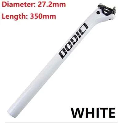 Tija de sillín de bicicleta de fibra de carbono MTB tija de sillín de bicicleta de carretera 27,2/30,8/31,6*350/400 mm Foto 1 de 4