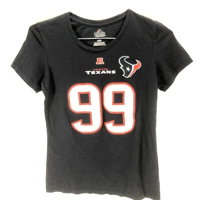 Ropa del equipo de la NFL HOUSTON TEXANS #99 J.J. WATT CAMISA PARA MUJER mediana cuello en V Foto 1 de 4