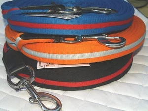 Lunging line lunge soft lunge soft black royal blue 8 meters Tysons lunging - Picture 1 of 11
