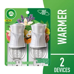 Air Wick Plug-In Scented Oil Warmer, White, 2ct – Essential Oils Air Freshener - Picture 1 of 4