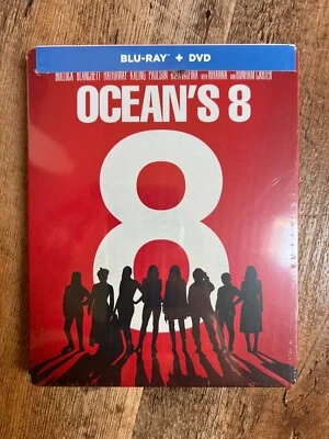 Ocean's 8 w. Steelbook (Blu-ray + DVD + Digital, 2018, Region Free) *NEW/SEALED* - Image 1 of 4