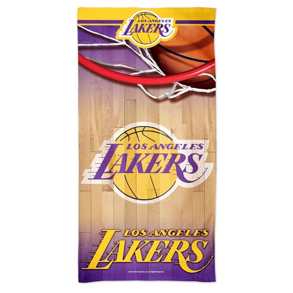 NBA Los Angeles Lakers 30" x 60" Spectra Beach/Baño/Piscina Dormitorio Toalla ¡NUEVA! Foto 1 de 1