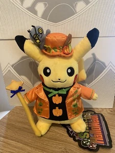 25cm Plush Toy PIKACHU Pokemon Centre JAPAN Paldea Spooky HALLOWEEN 2023 | NEW - Picture 1 of 4