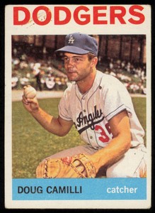 1964 TOPPS DOUG CAMILLI LOS ANGELES DODGERS #249 VG - BACK STAIN