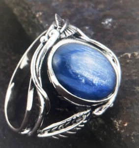 BALI LEGACY Himalayan Kyanite Ring 9 Sterling Silver, Silver Wt. 10.3 g 7.00 ctw - Picture 1 of 10