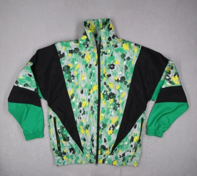 Adidas Stella McCartney Jacket Women Extra Small Green Camo Full Zip Woven Track - Image 1 of 4