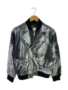 EVISU relaxed fit bomber Jacket cotton black S Used - Picture 1 of 6